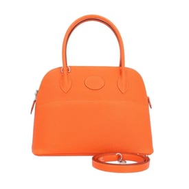 Hermes Bolide 27 Handbag Orange Epsom Leather