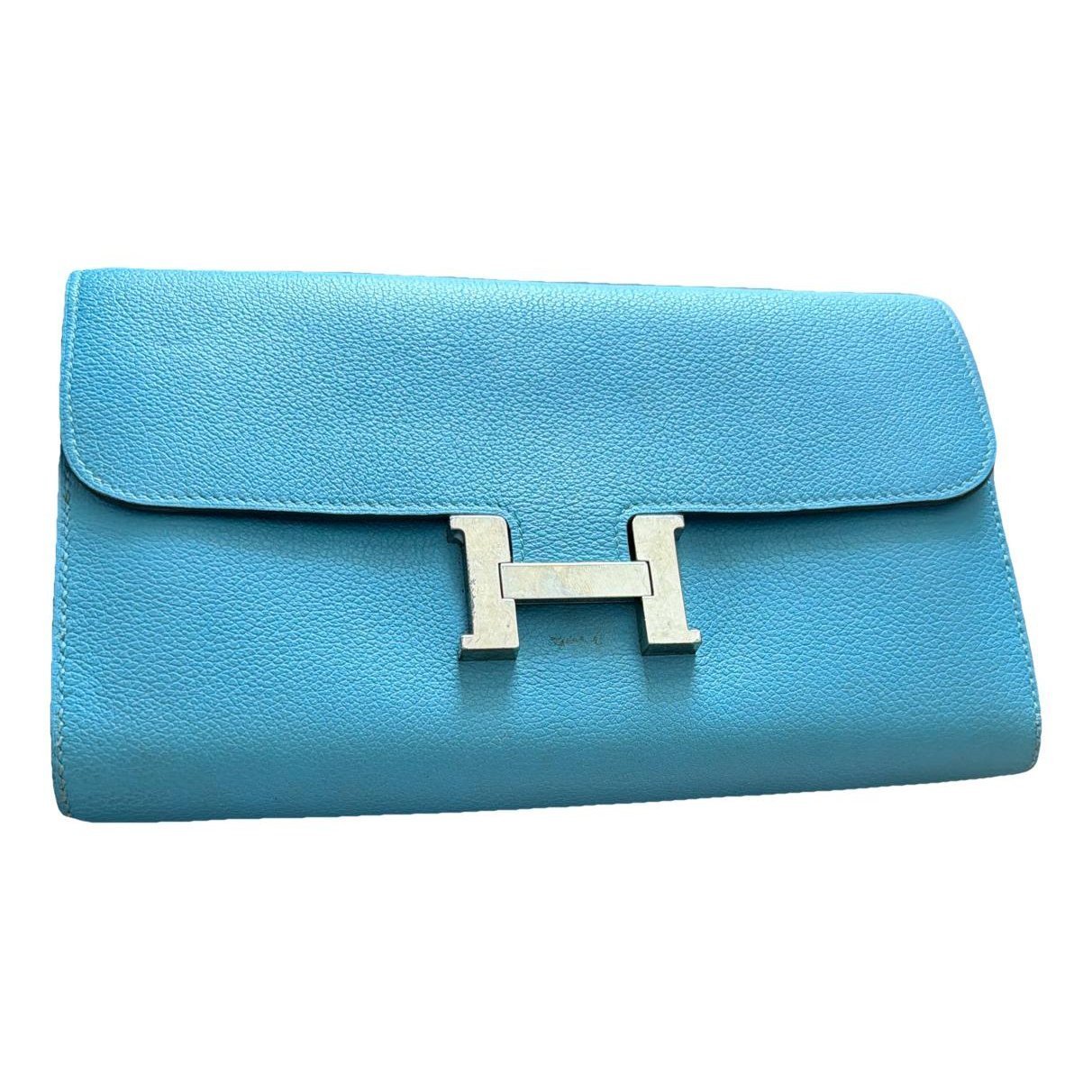 Leather clutch bag