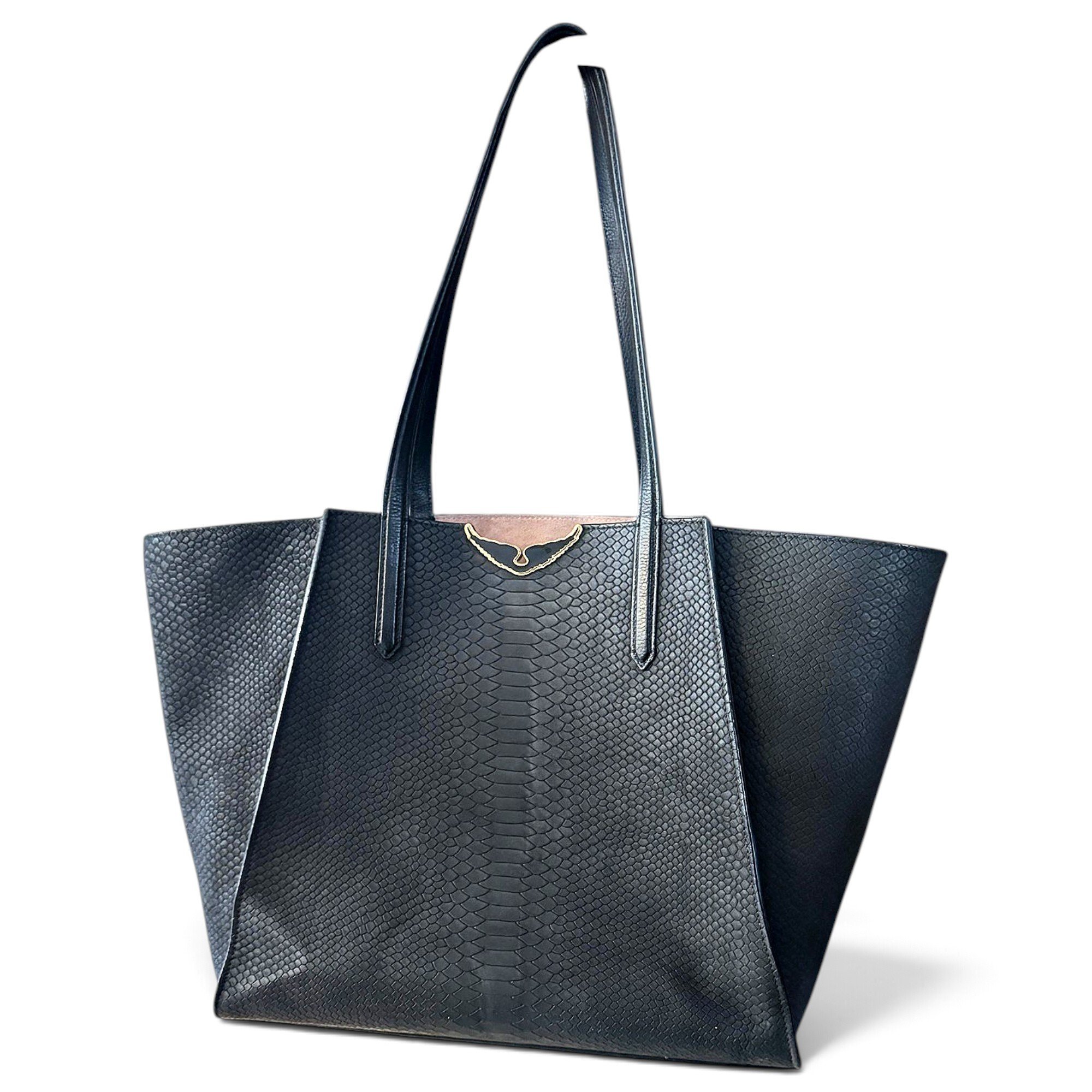 Leather tote