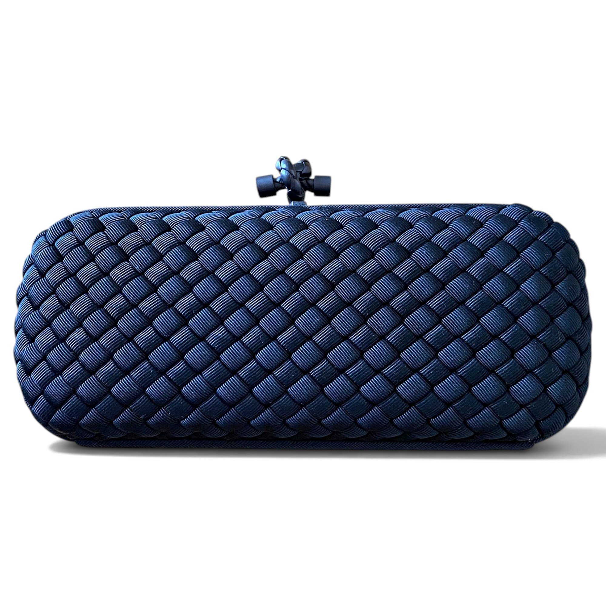 Pochette Knot silk clutch bag