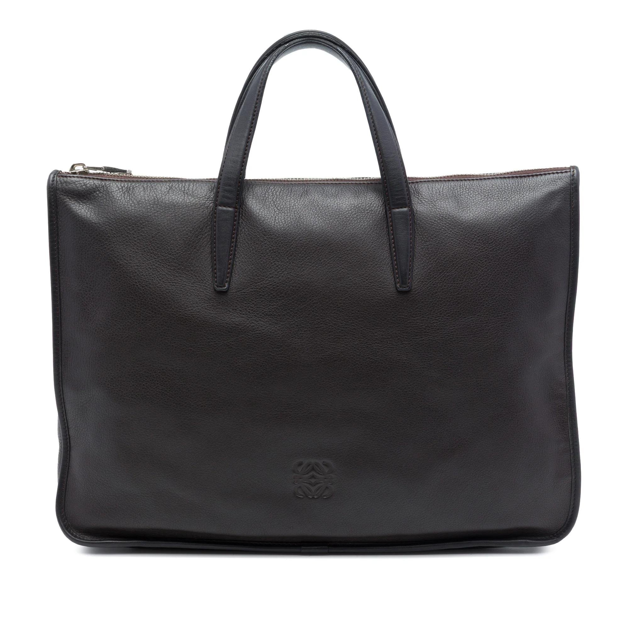 Anagram pony-style calfskin handbag