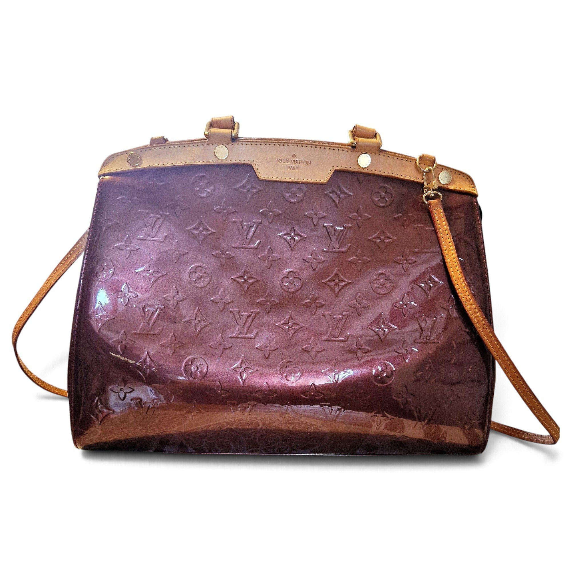 Bréa patent leather handbag