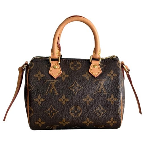 Louis Vuitton Nano Speedy / Mini HL leather crossbody bag