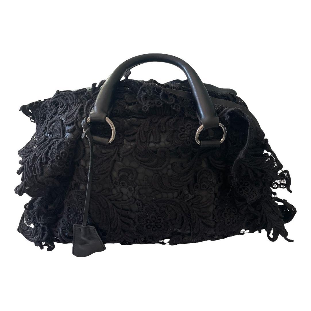 Bowling leather handbag