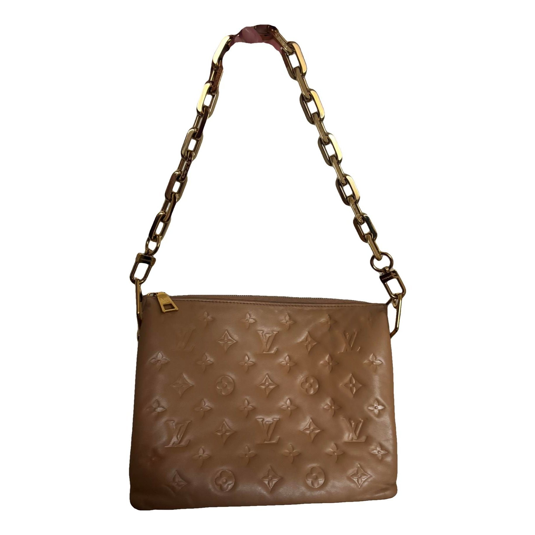 Coussin leather handbag
