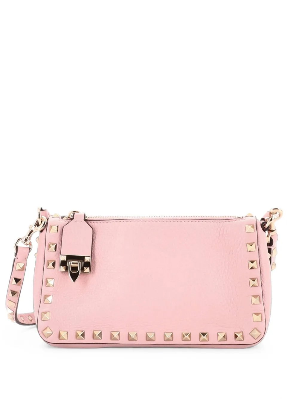Rockstud Zip Pochette Leather Small shoulder bag