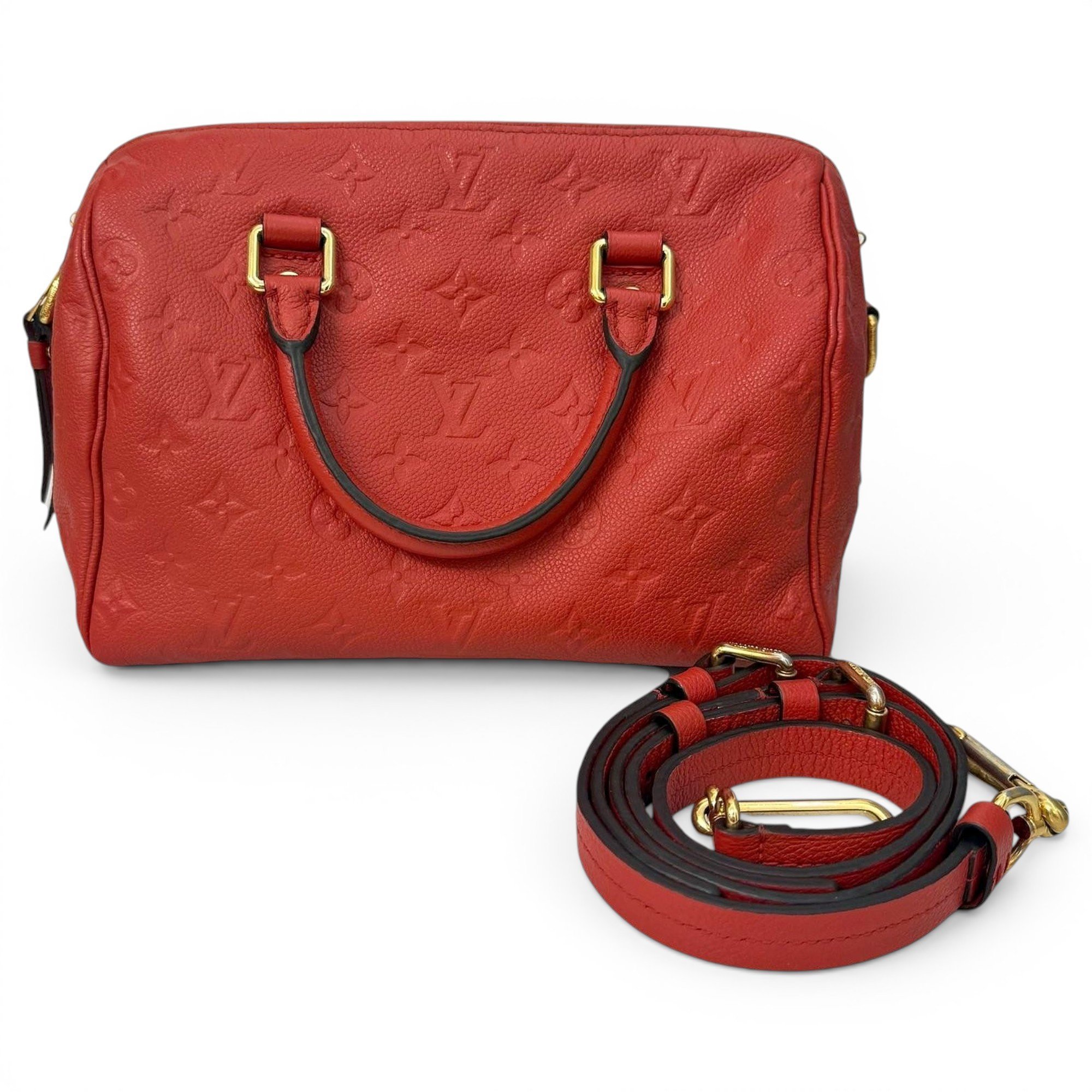 Speedy leather handbag