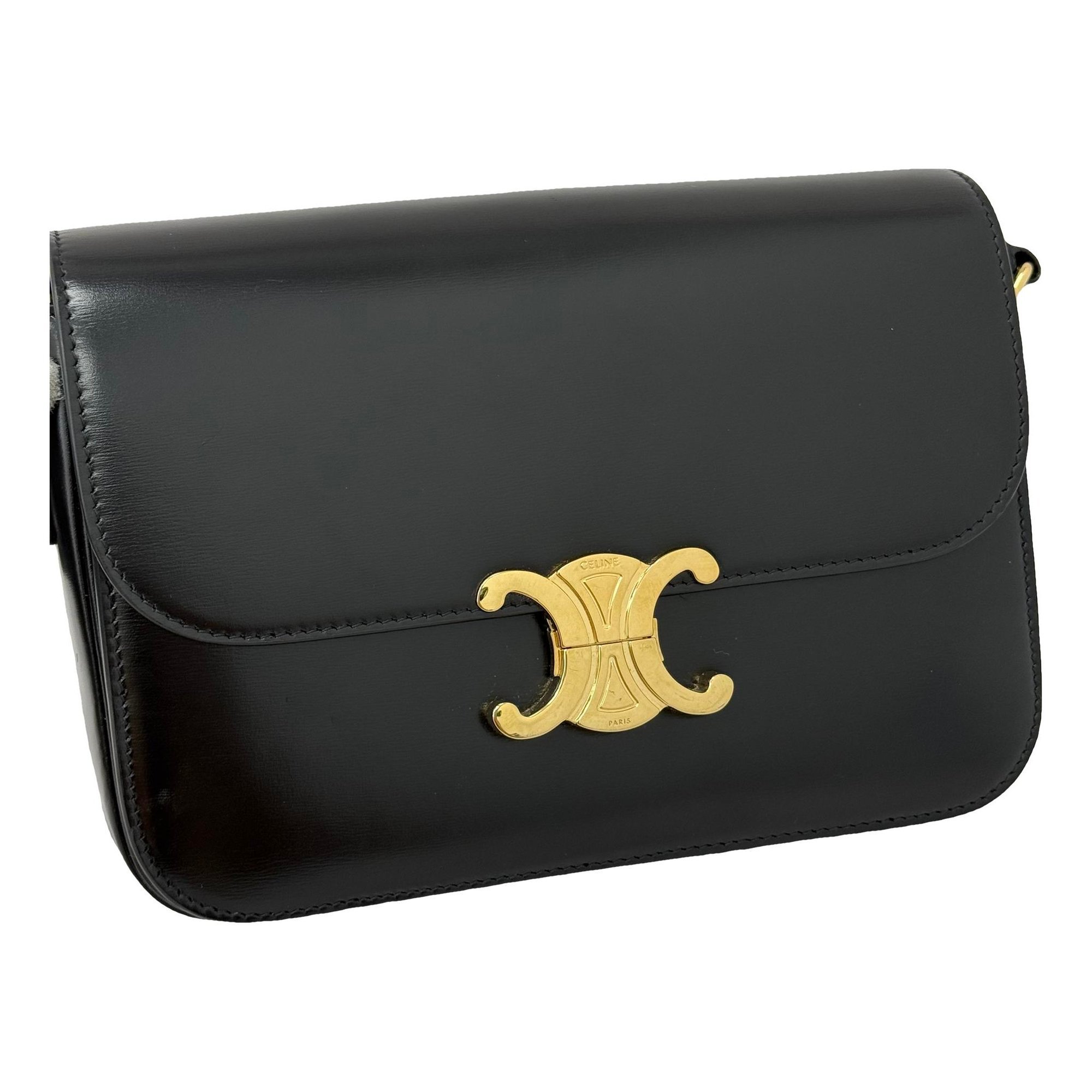 Triomphe leather handbag
