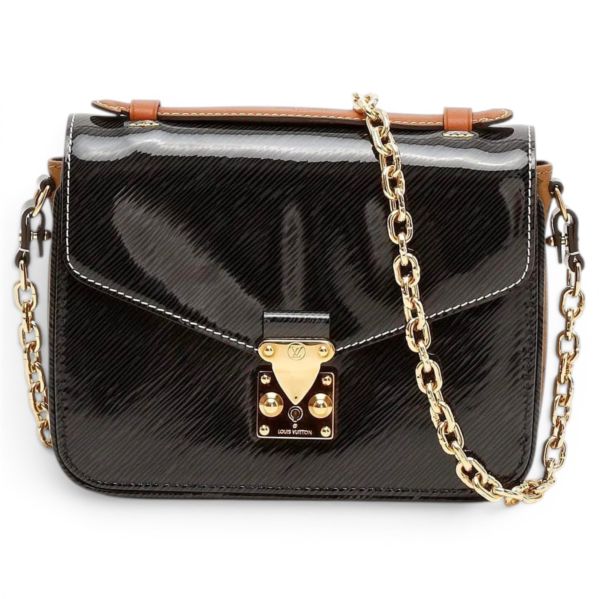 Metis patent leather handbag