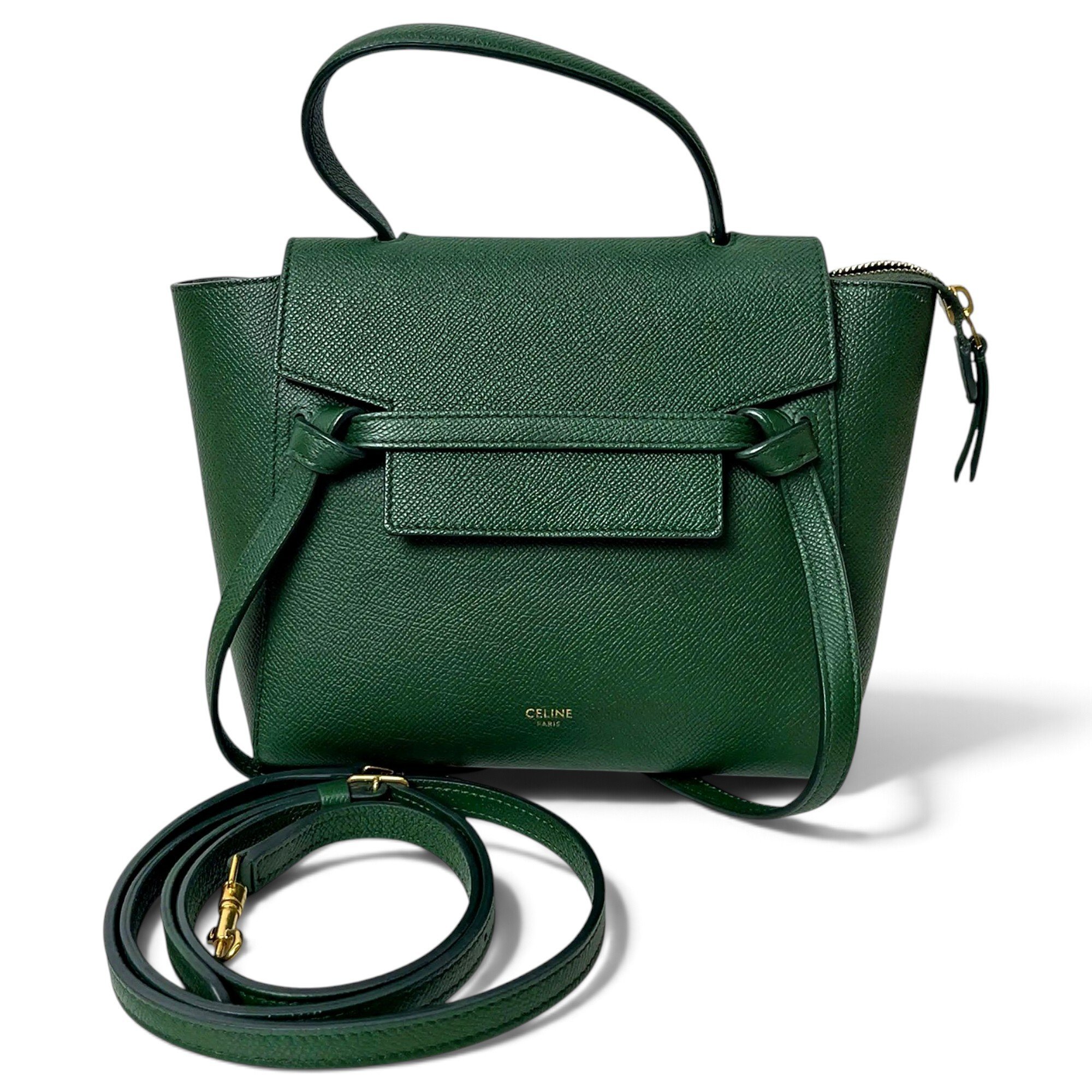 Belt leather handbag