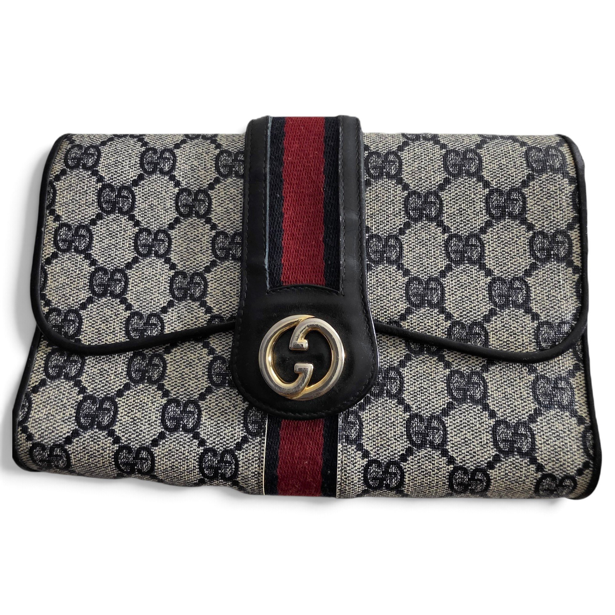 Blondie leather clutch bag