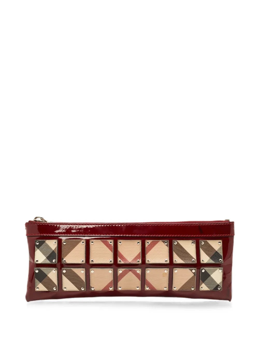 Super Nova Check clutch bag