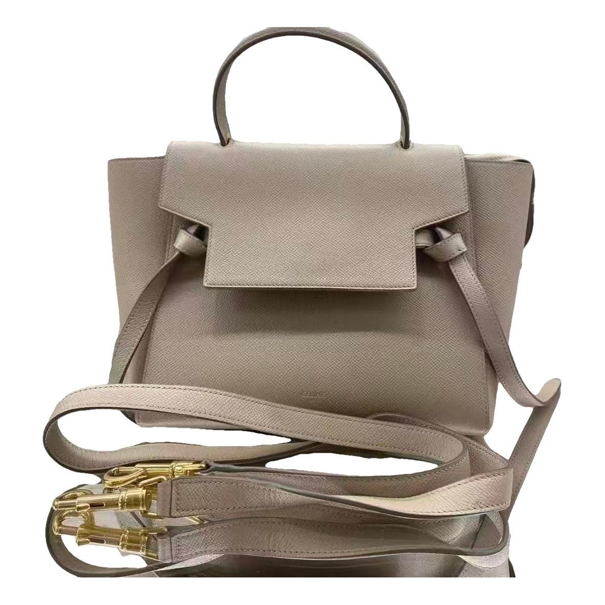Belt leather handbag
