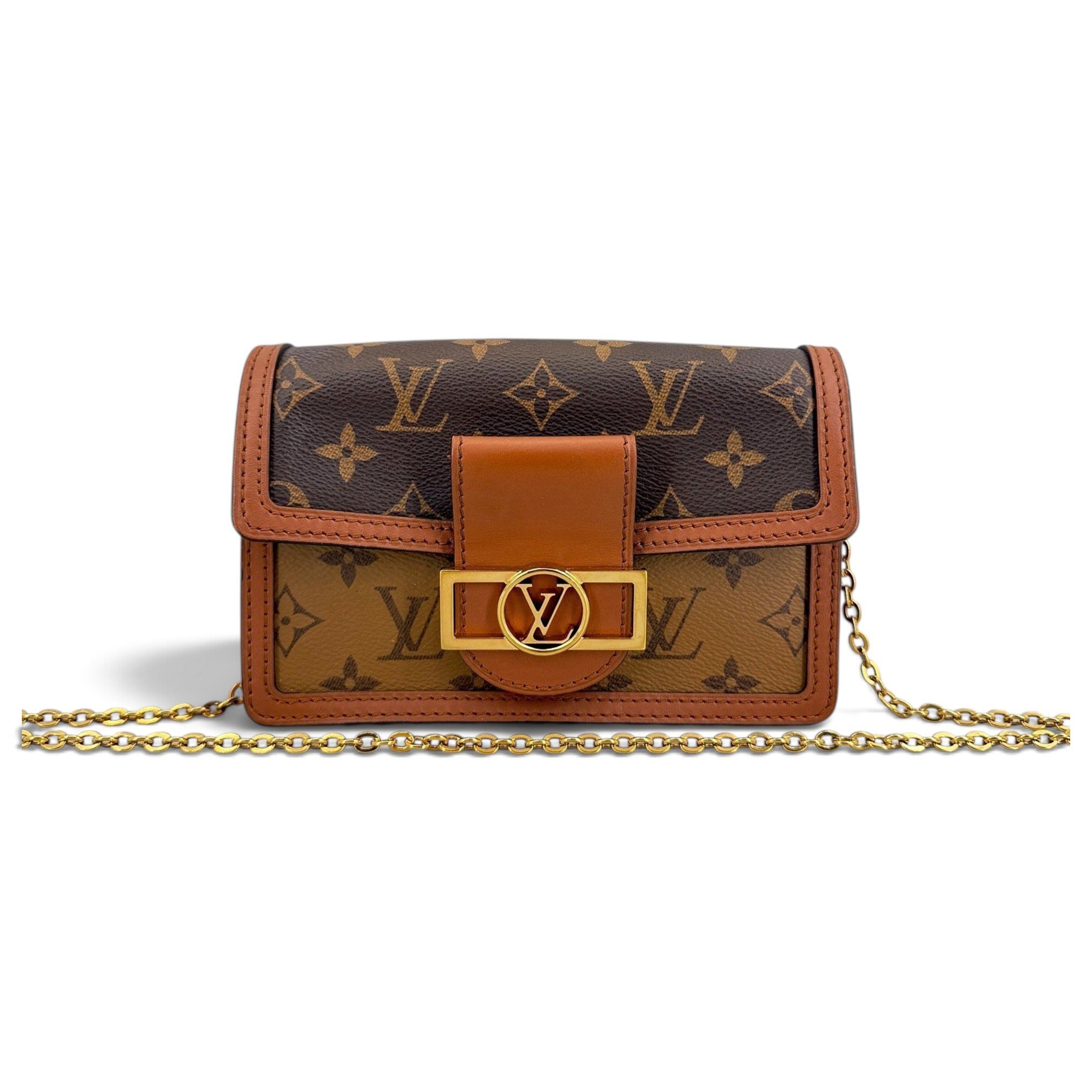 Dauphine leather crossbody bag