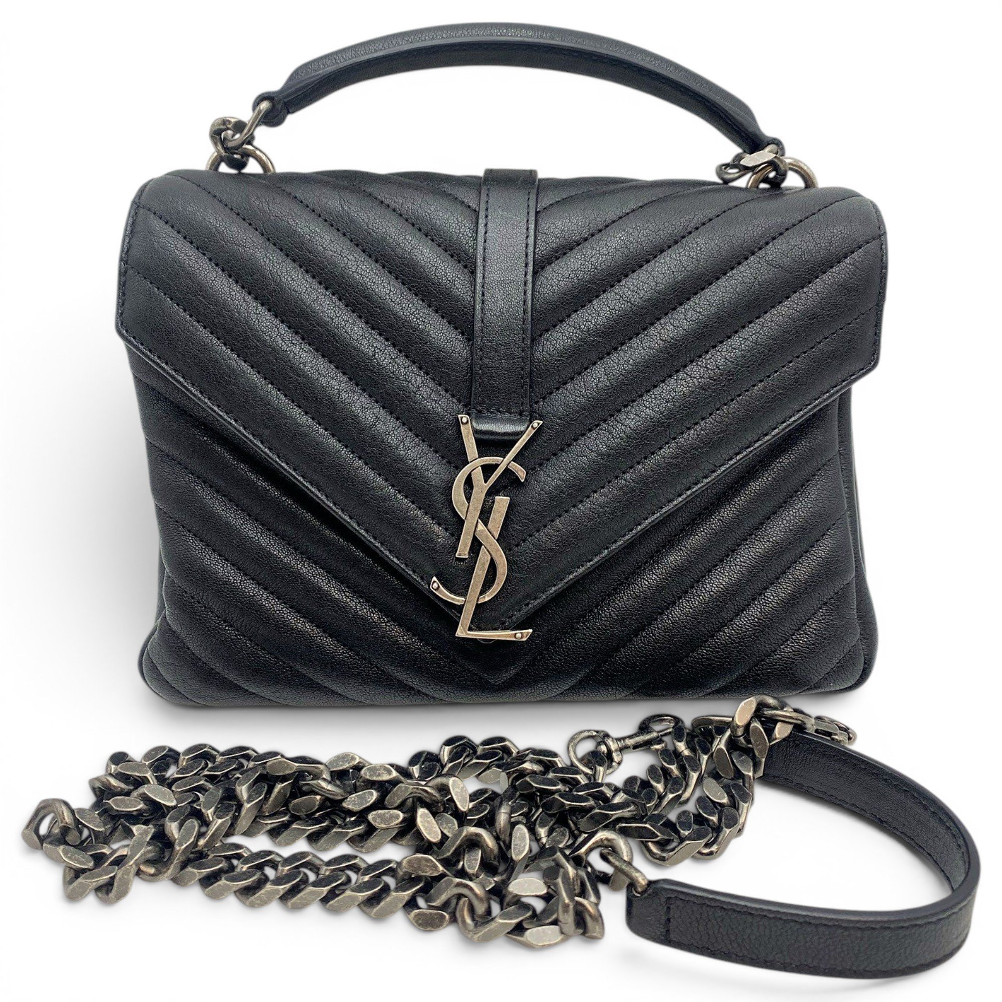Collége monogramme leather handbag