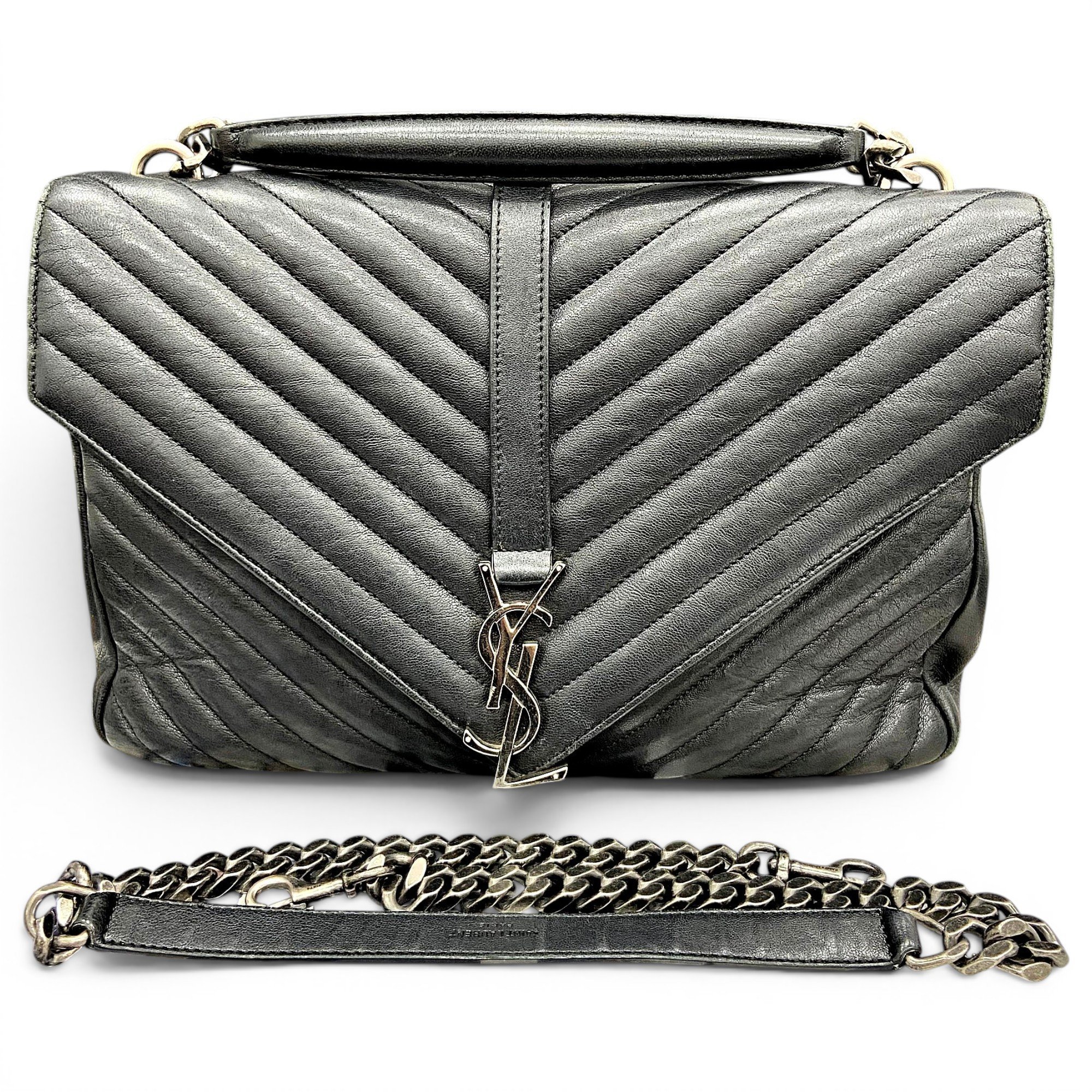 Collége monogramme leather handbag