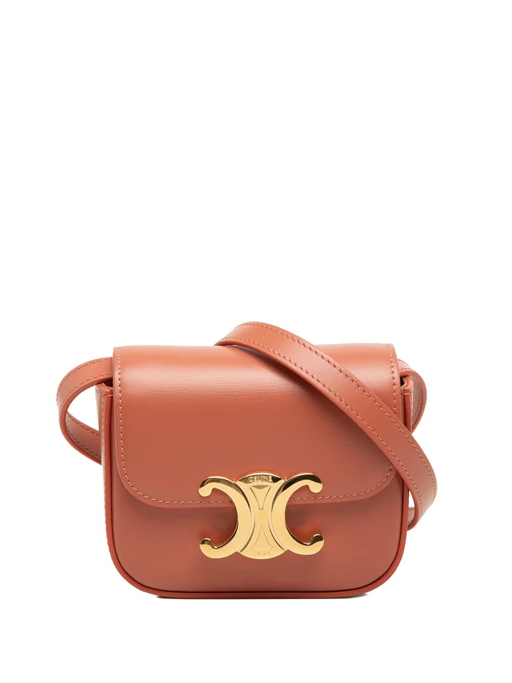 2023 Mini Shiny Calfskin Triomphe crossbody bag