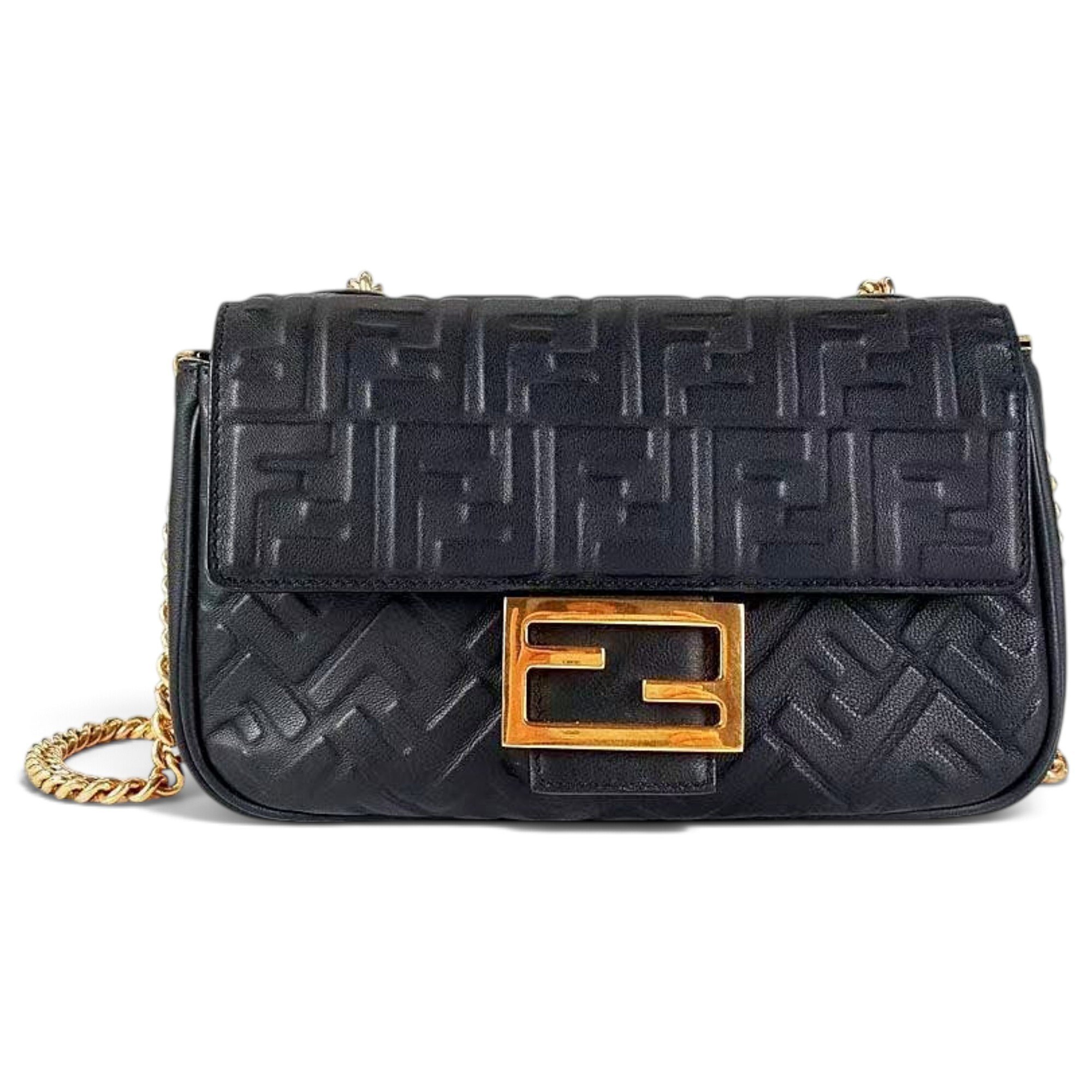Baguette leather handbag