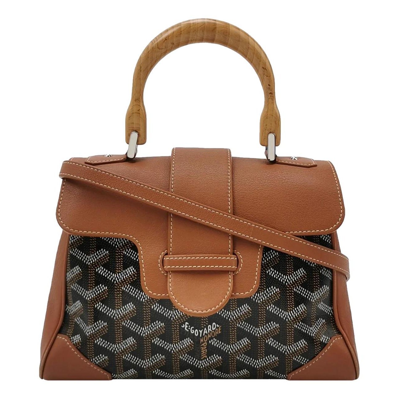 Goyard Saïgon leather bag
