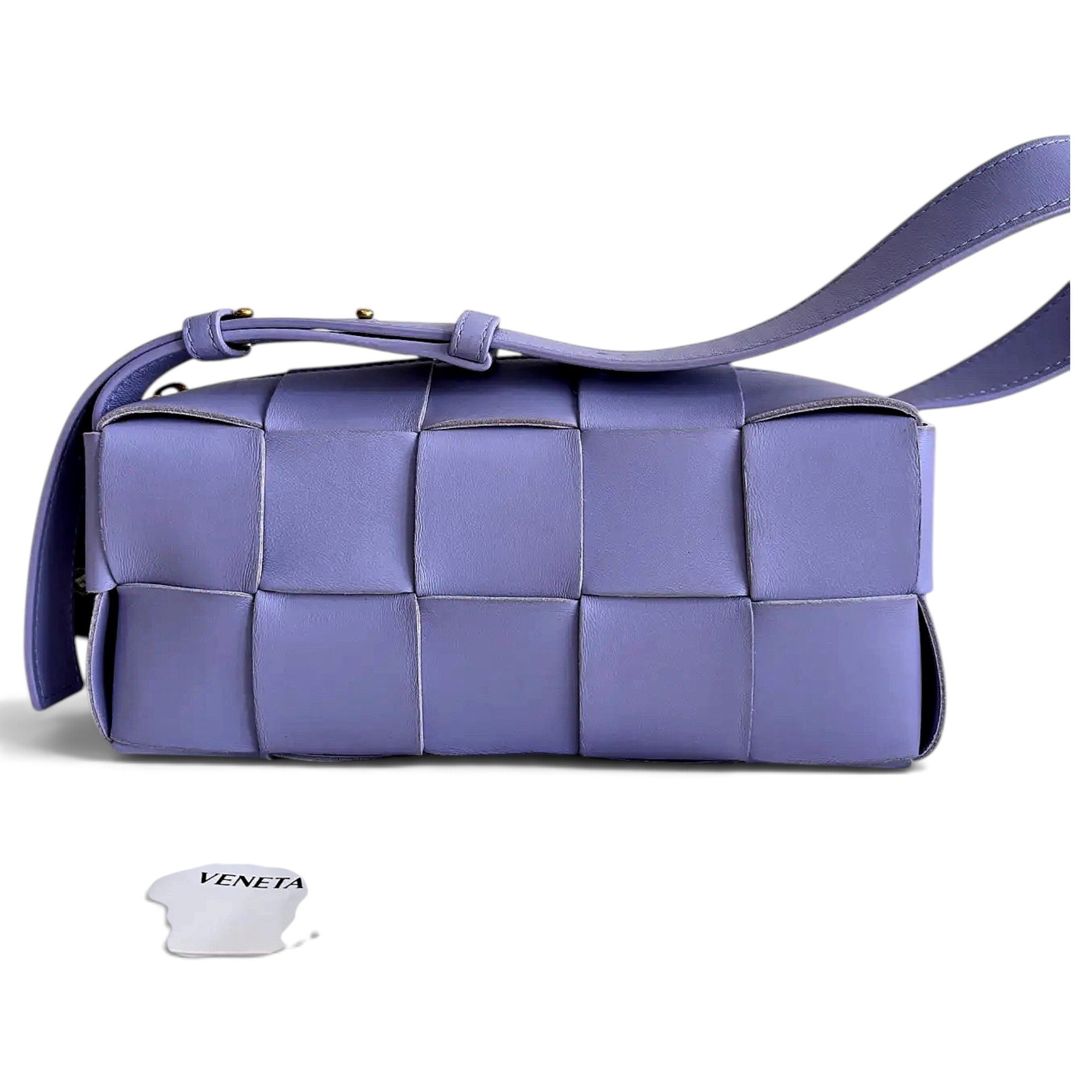 Cassette leather handbag