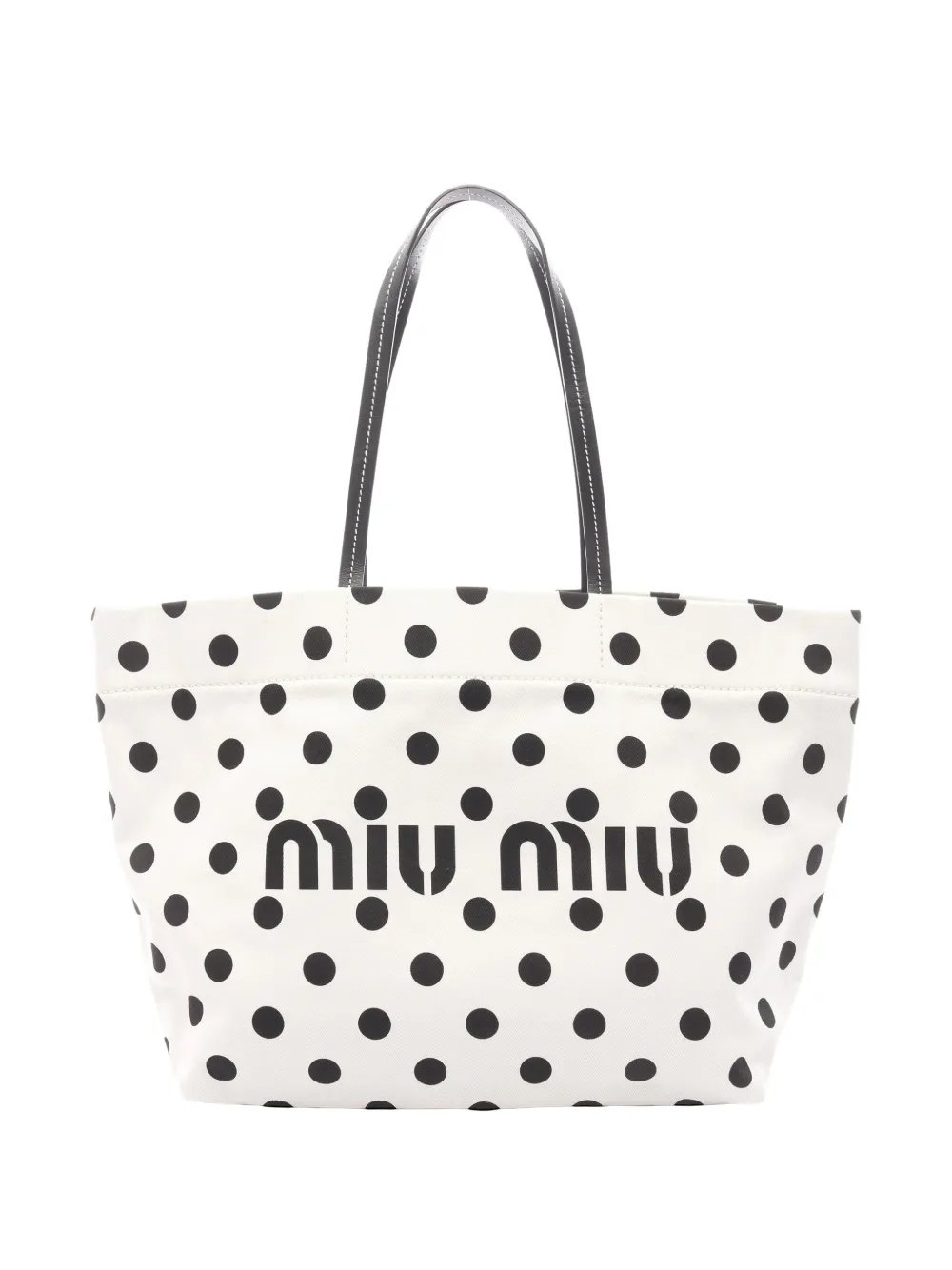 2010s polka-dot logo tote bag