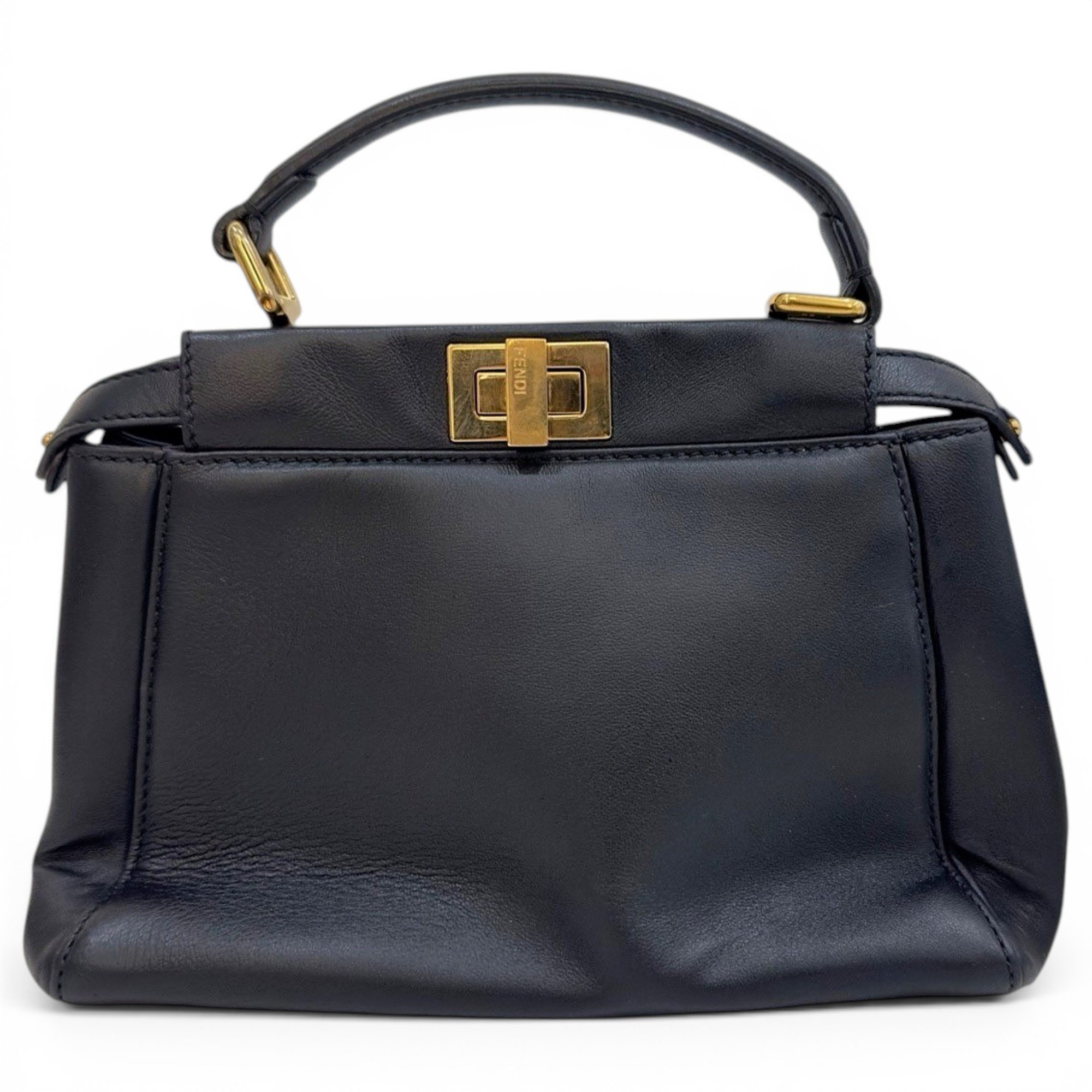 Peekaboo leather handbag