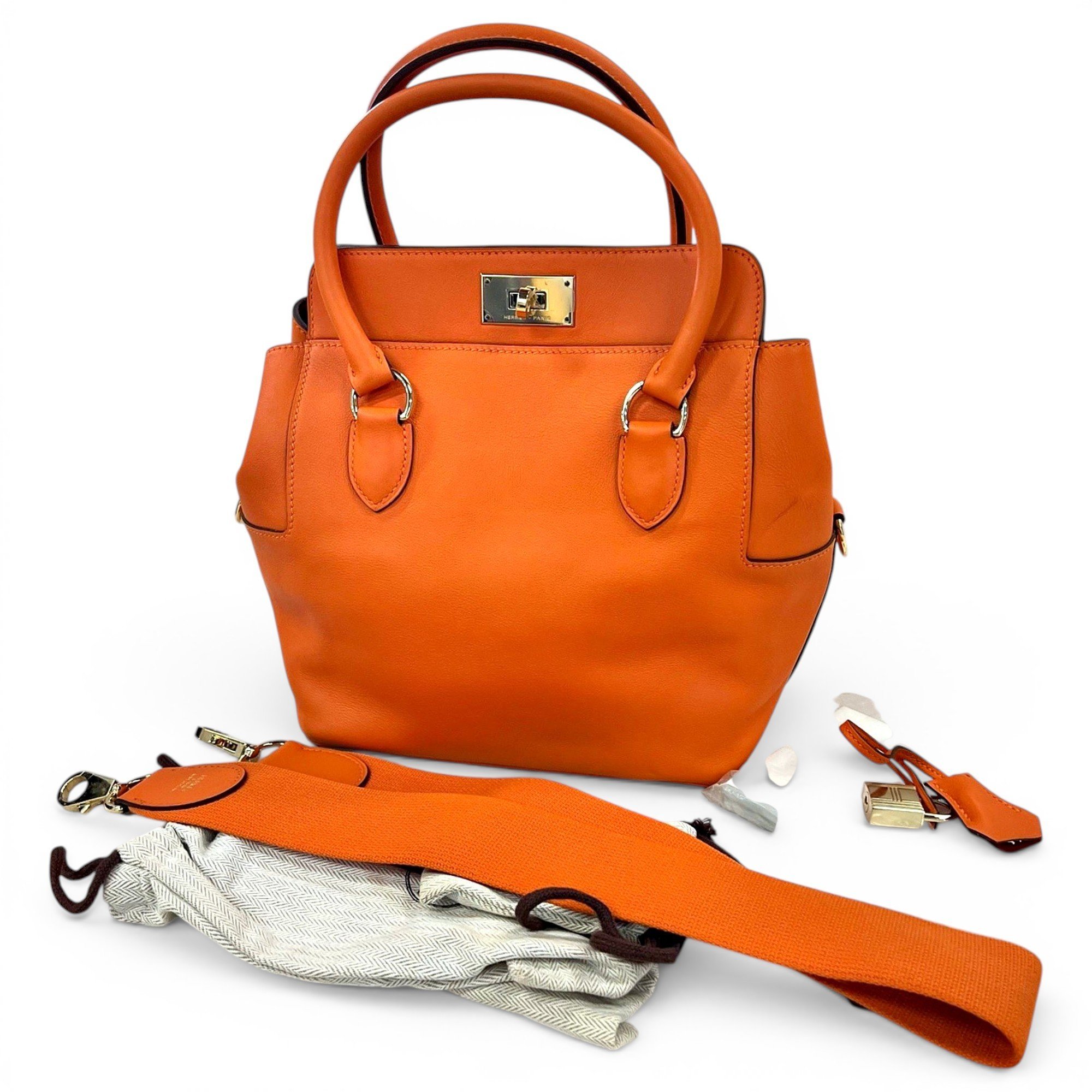 Toolbox leather handbag