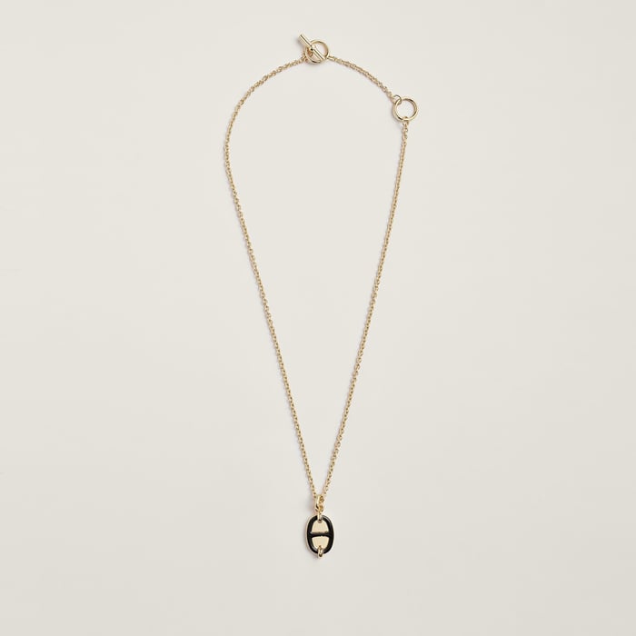 Noir Mini Maillon Pendant, Small Model