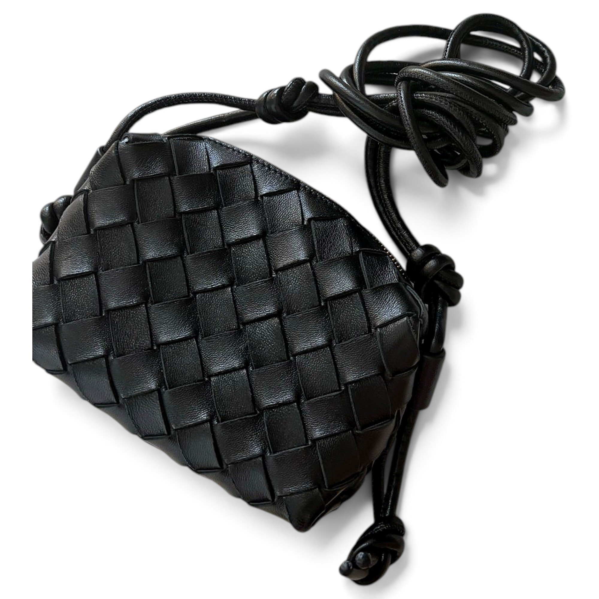 Loop leather crossbody bag
