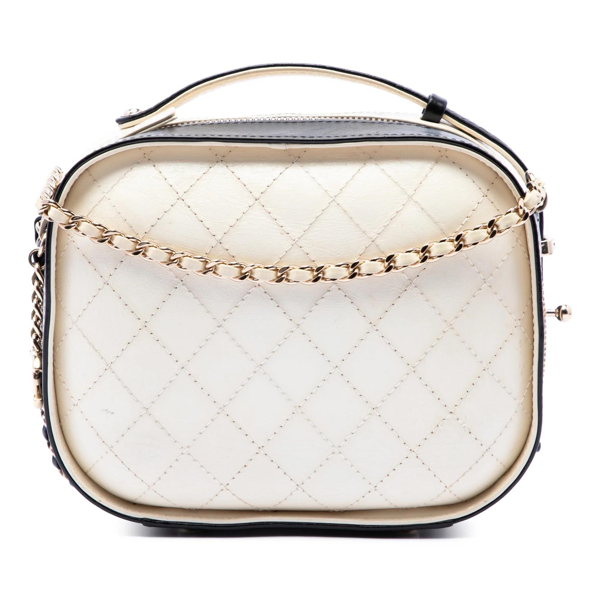 Leather vanity case