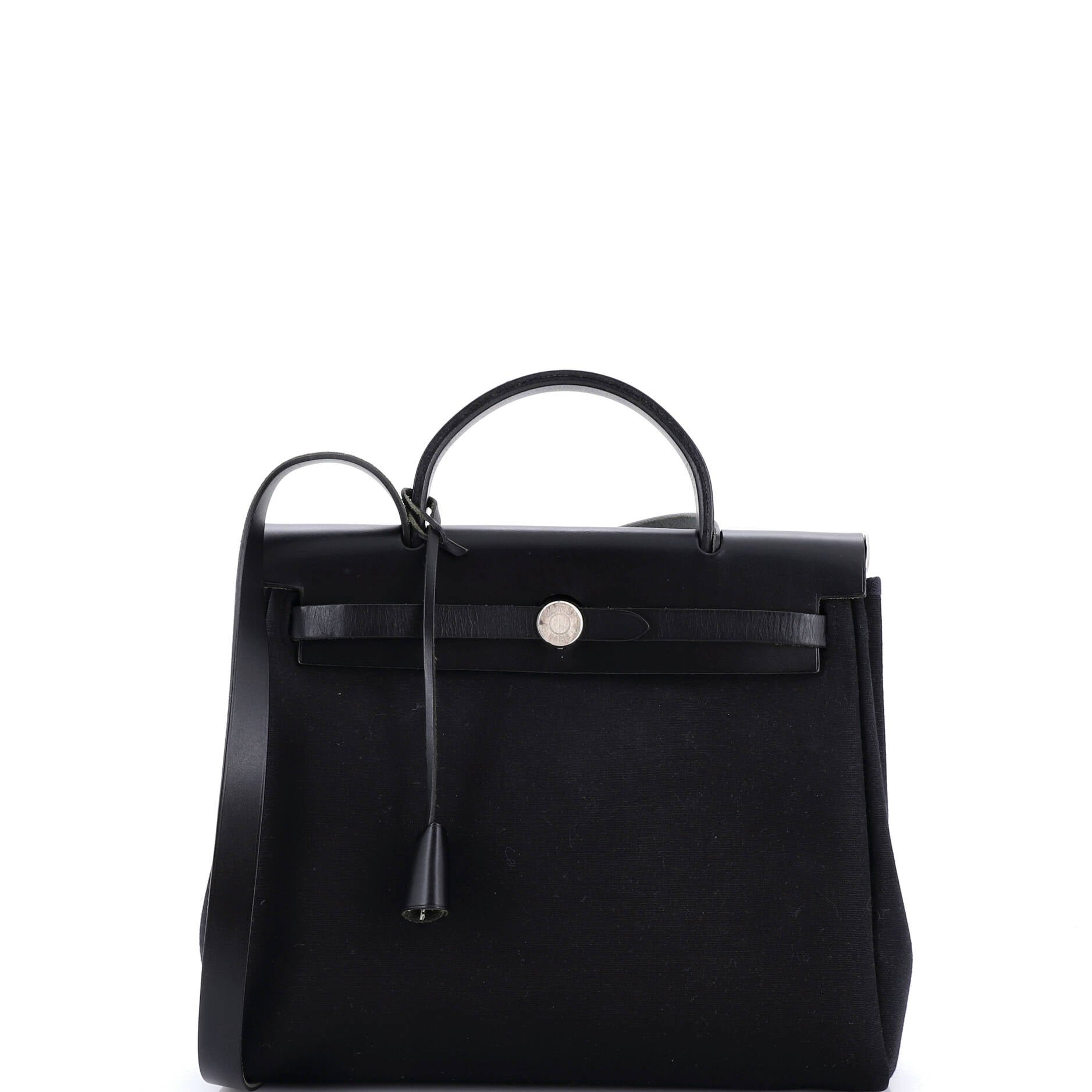 Hermes Herbag Toile and Leather PM