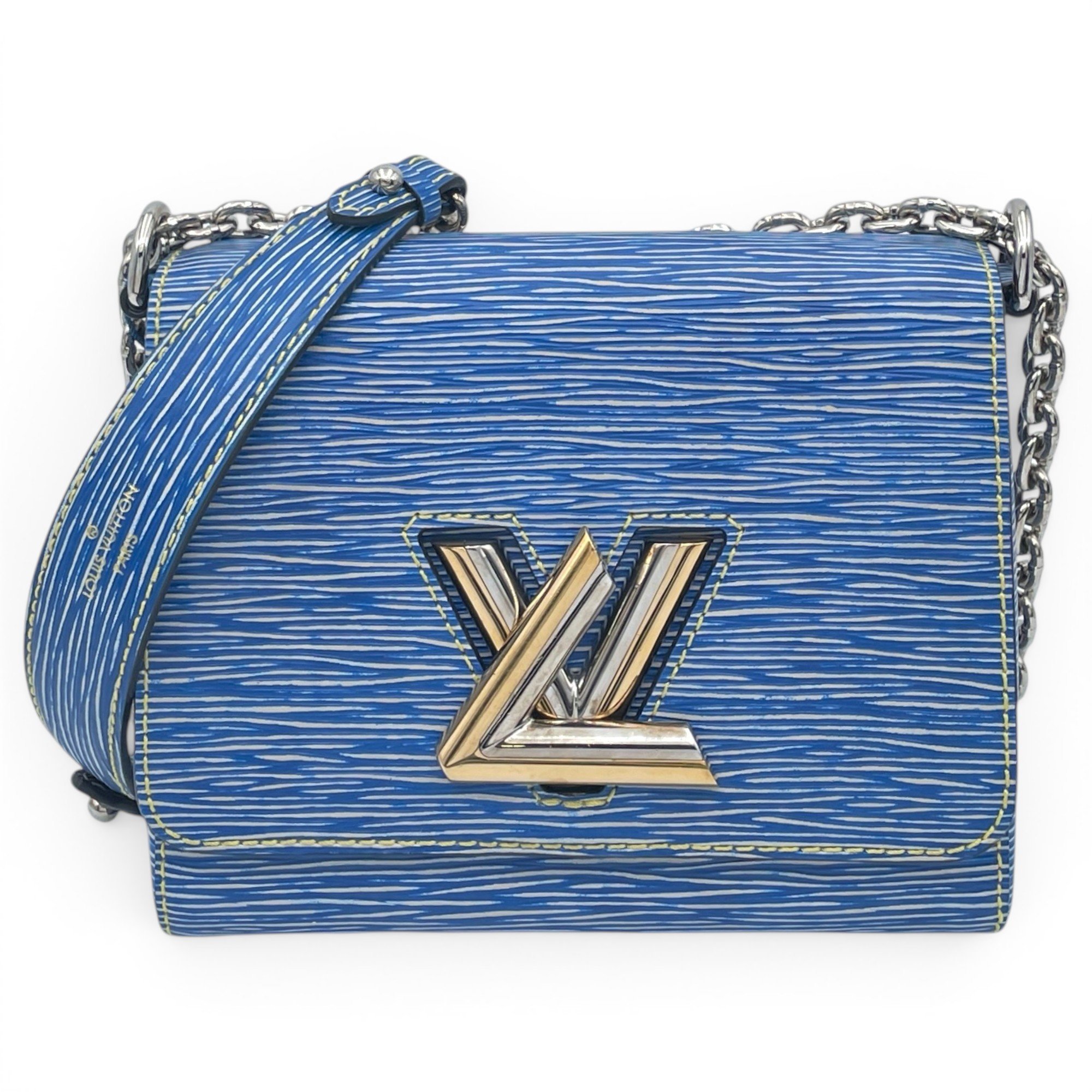 Twist pony-style calfskin handbag