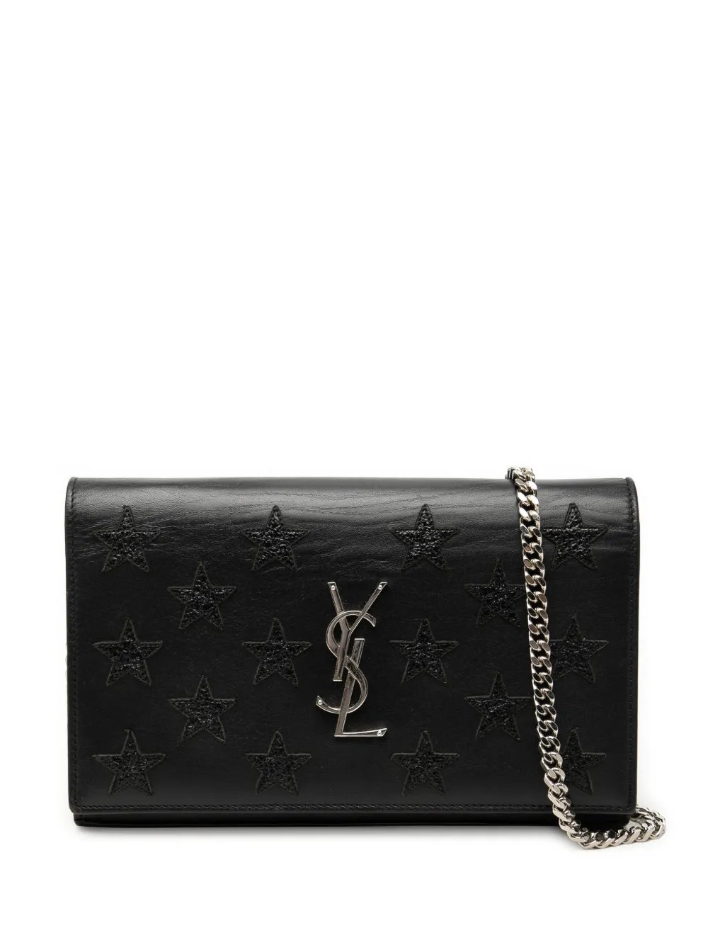 2016 Calfskin Star Applique Classic Monogram Kate Wallet on Chain crossbody bag