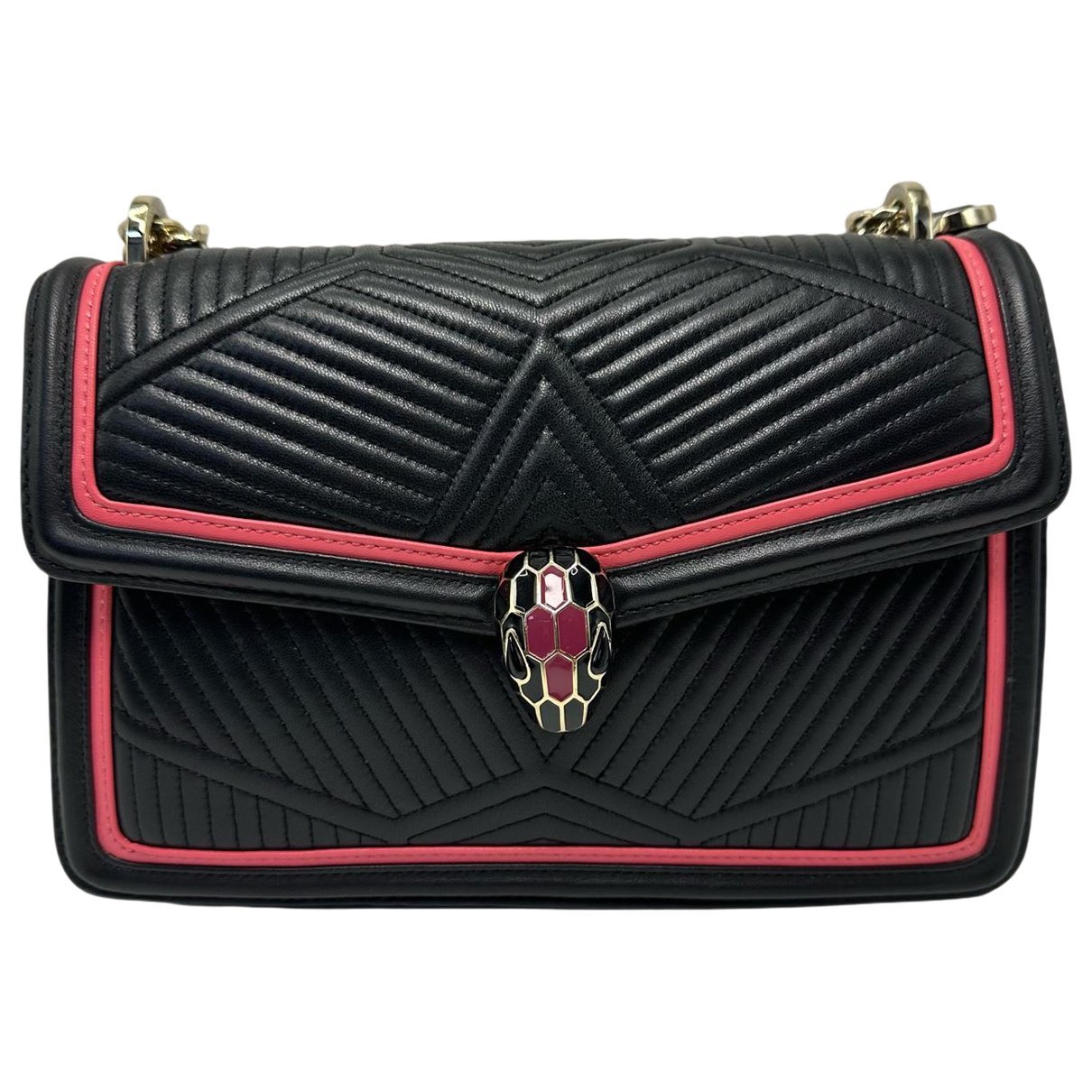 Serpenti leather handbag