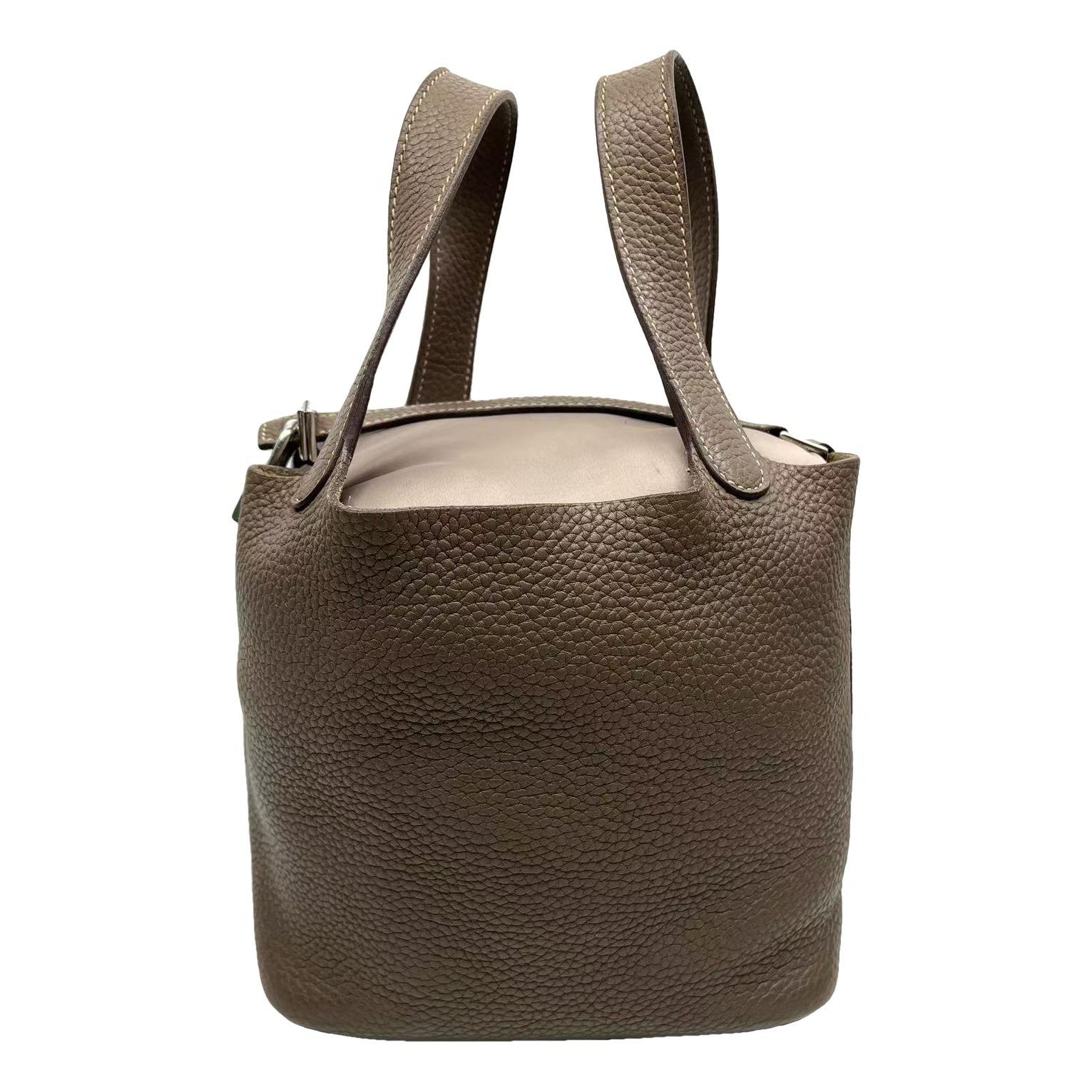 Picotin leather handbag