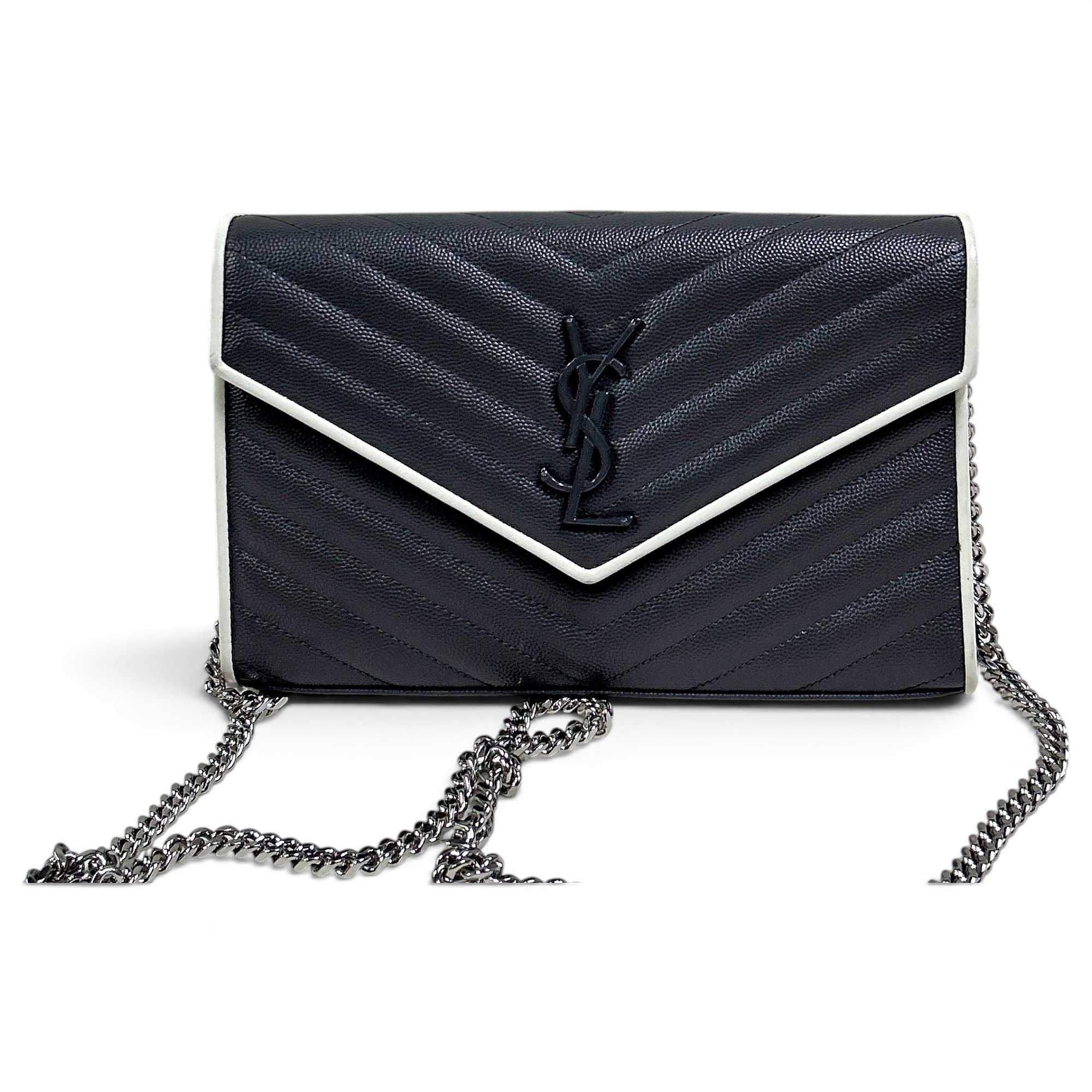 Envelope leather handbag