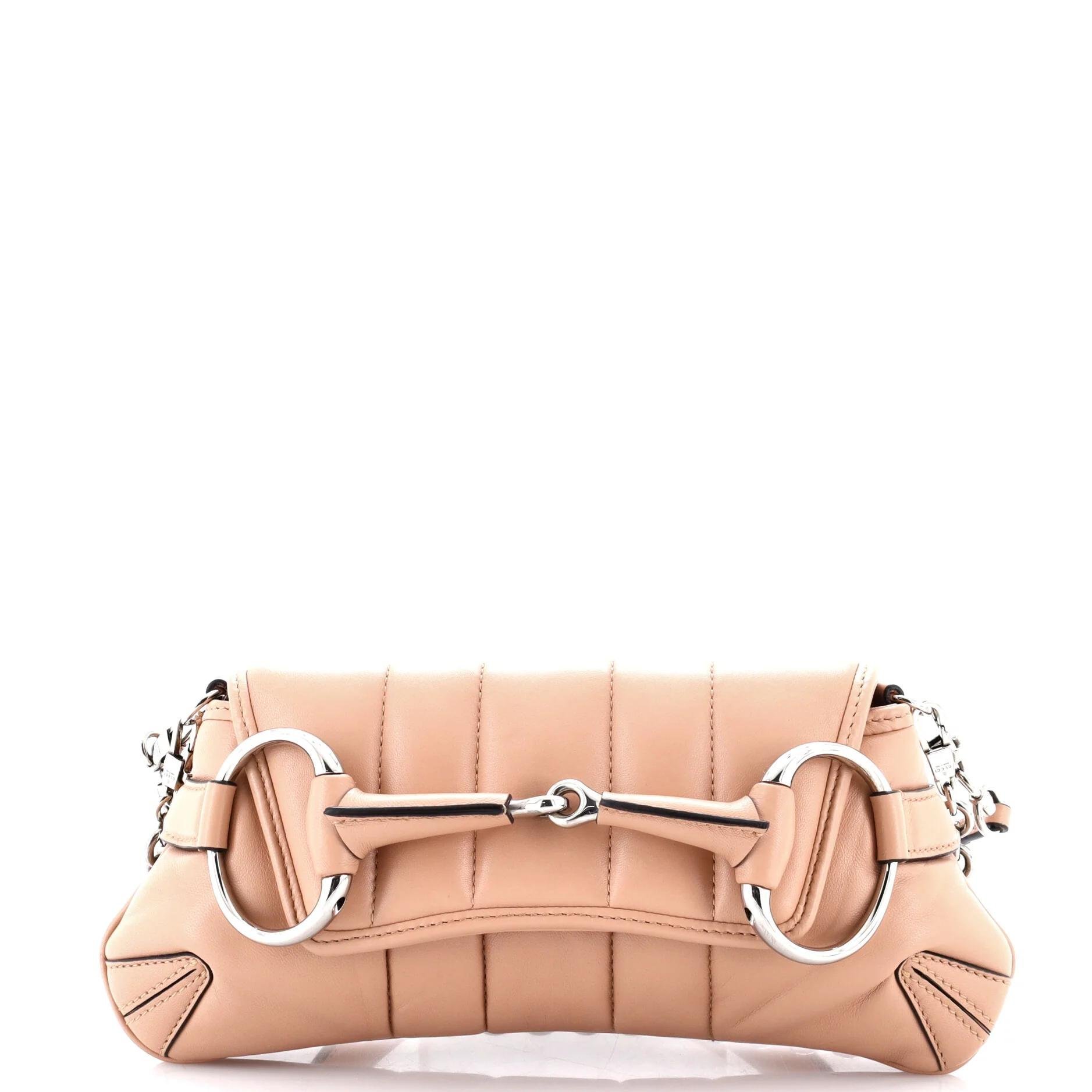 Horsebit Chain leather handbag