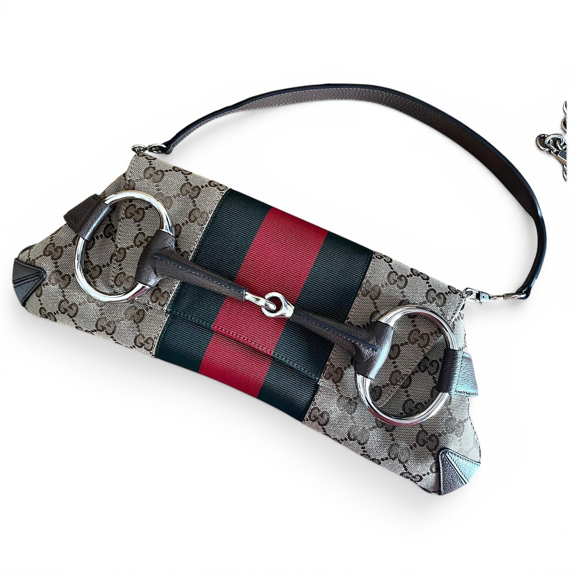 Horsebit Chain cloth handbag