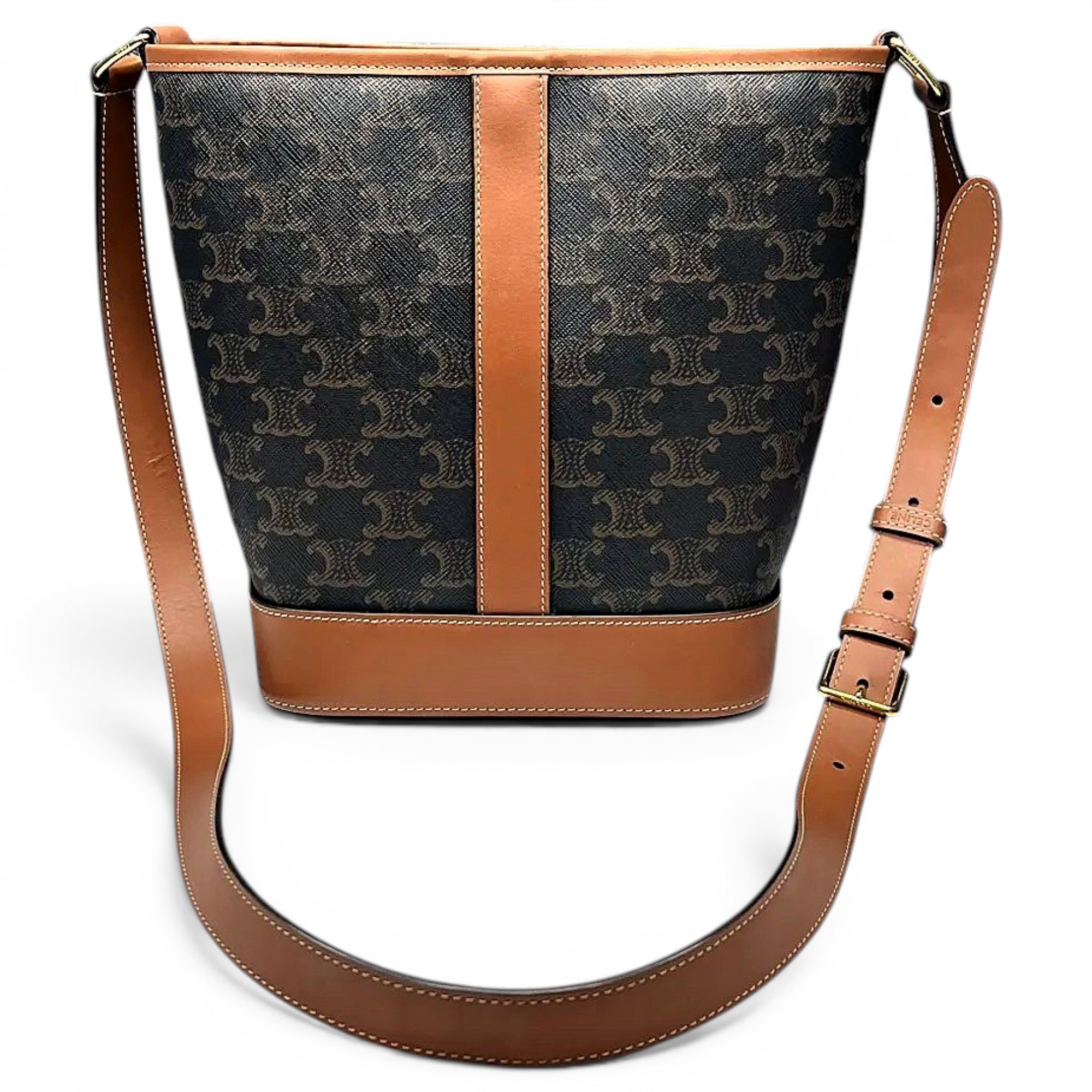 SAC SEAU leather crossbody bag