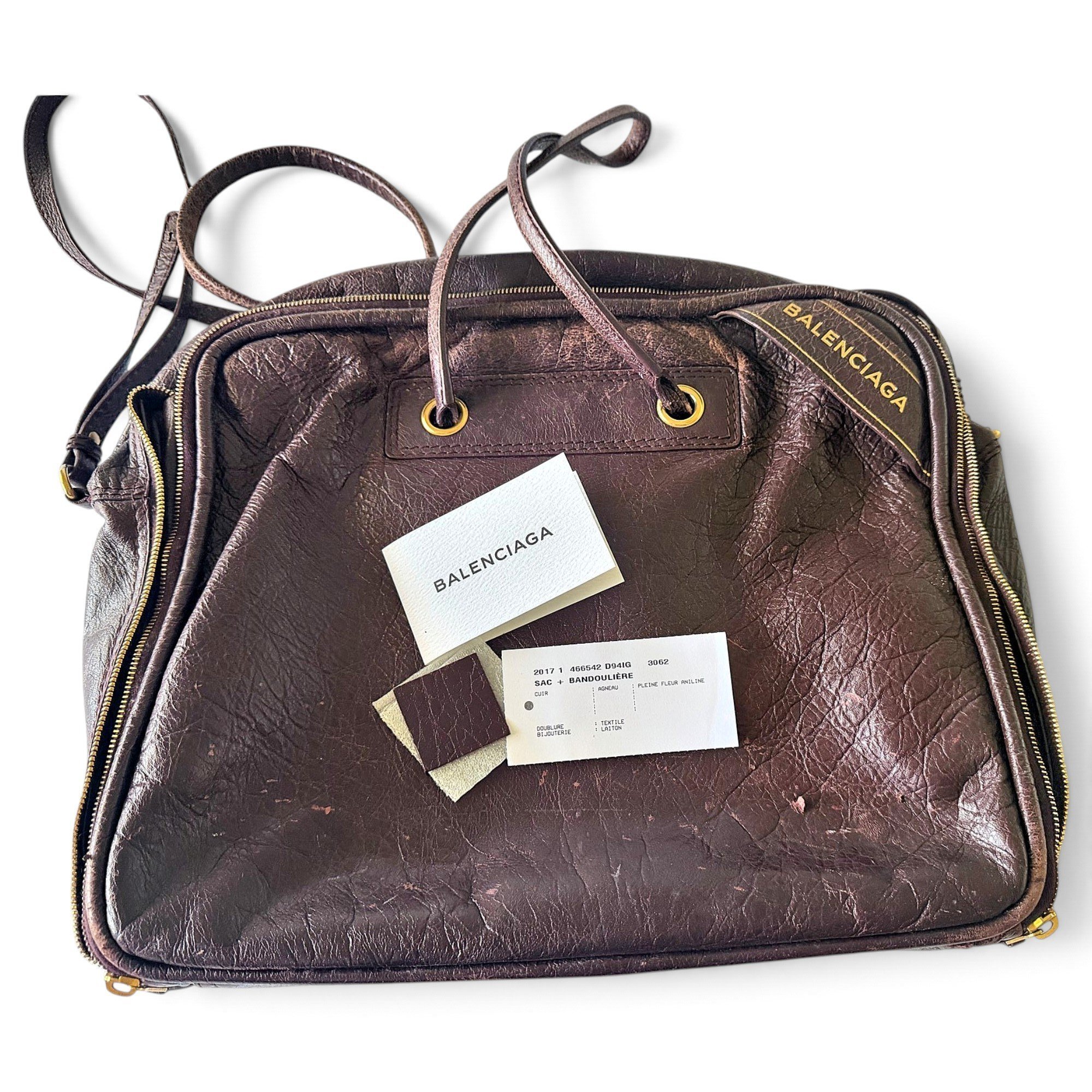 Balenciaga Tool Satchel leather tote