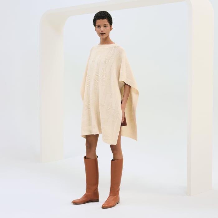 "H" Rectangular Cape Poncho