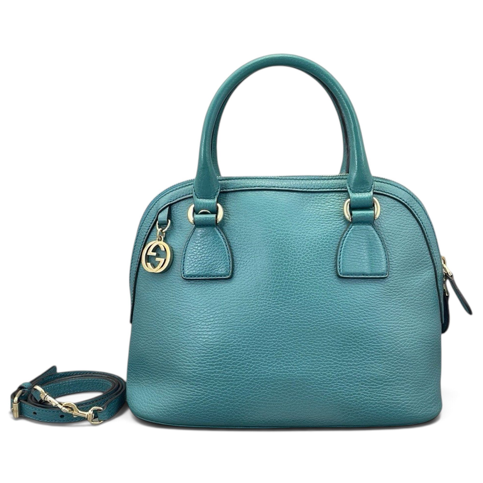 Dôme leather handbag