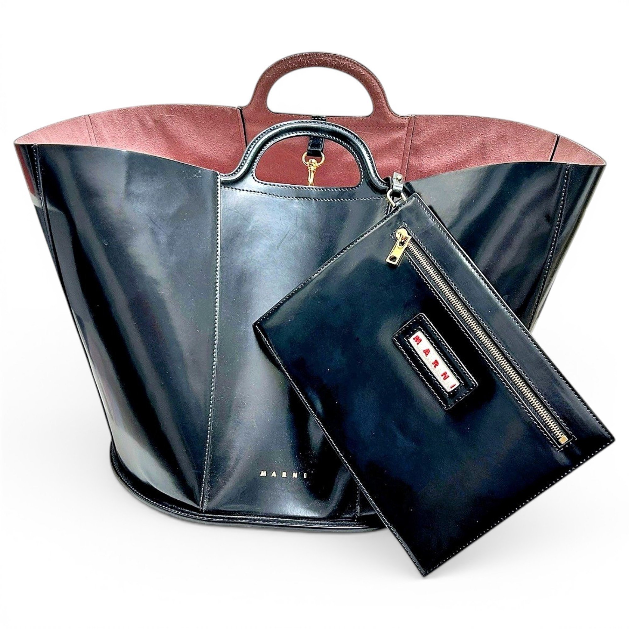 Tropicalia leather handbag
