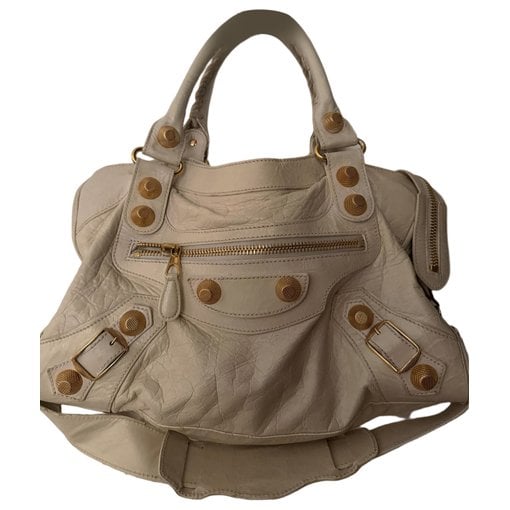 City leather handbag