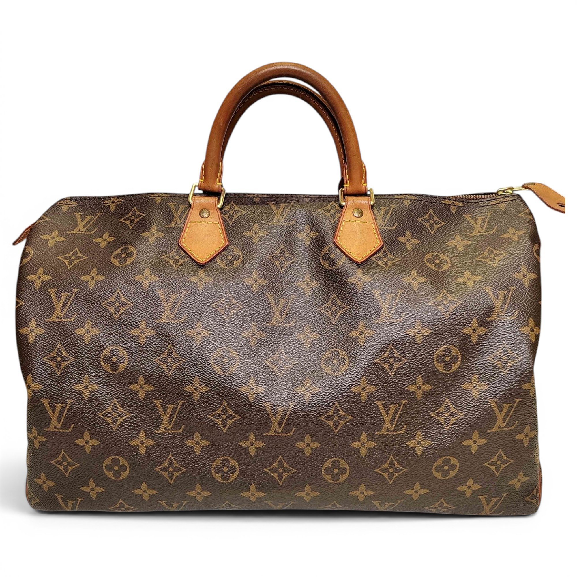 Speedy leather handbag