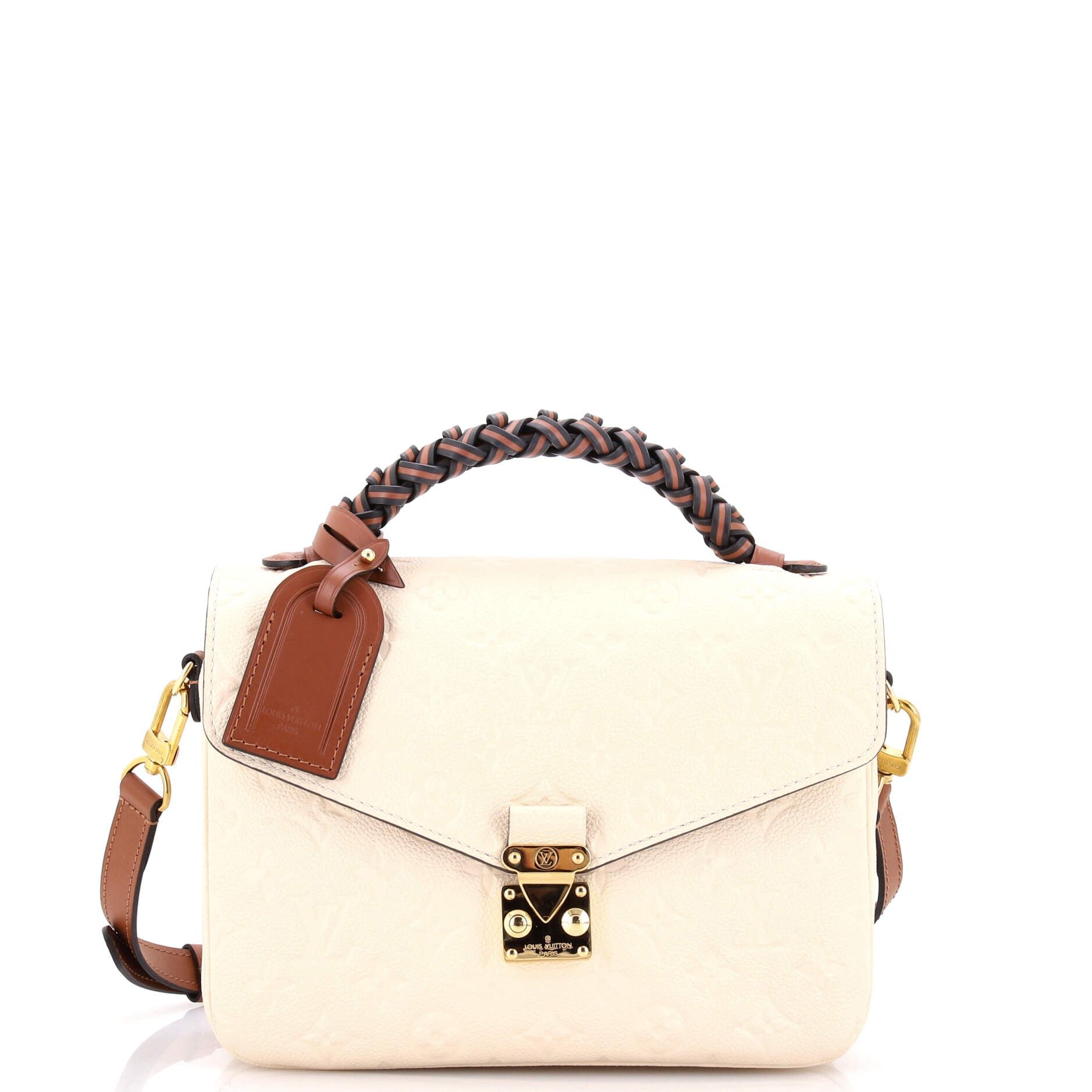 Braided Handle Pochette Metis Monogram Empreinte Leather