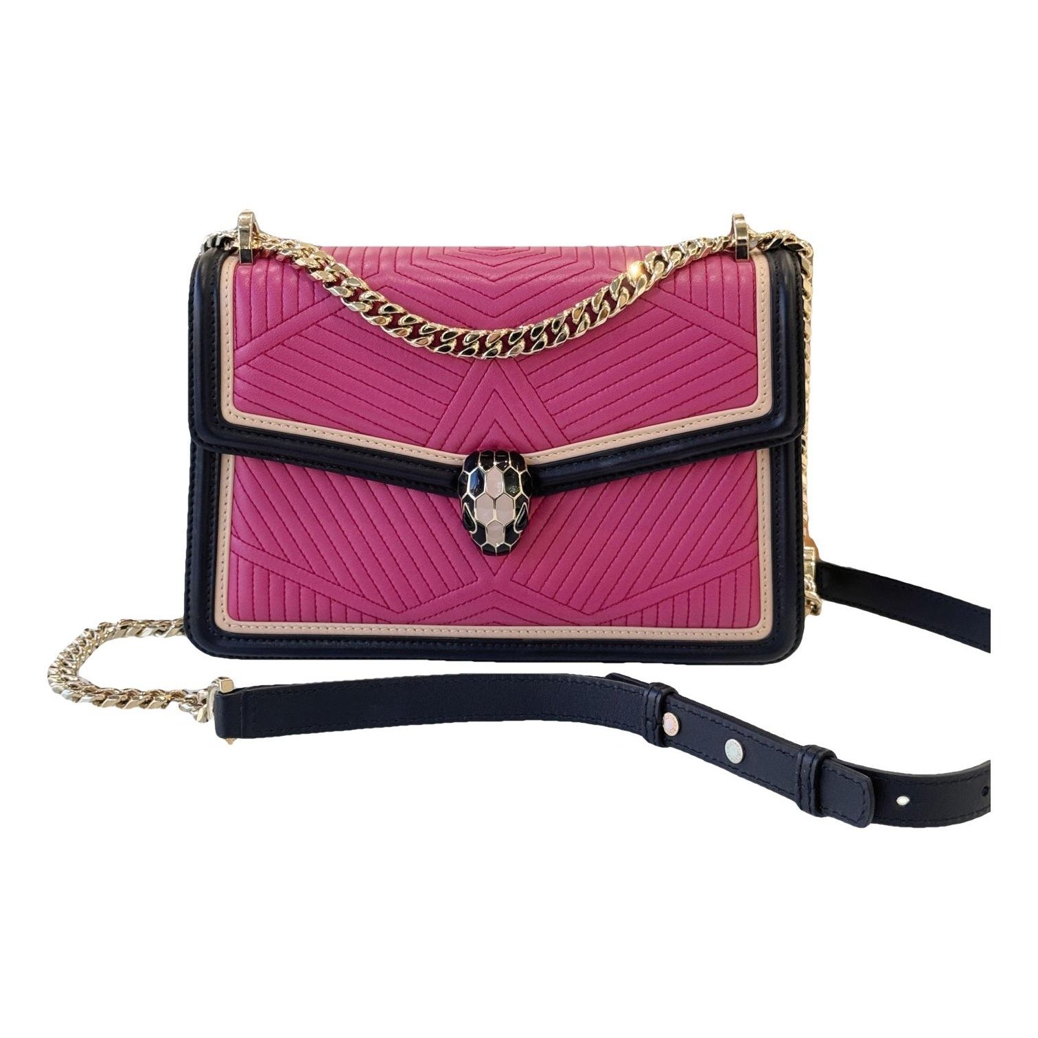 Serpenti leather handbag