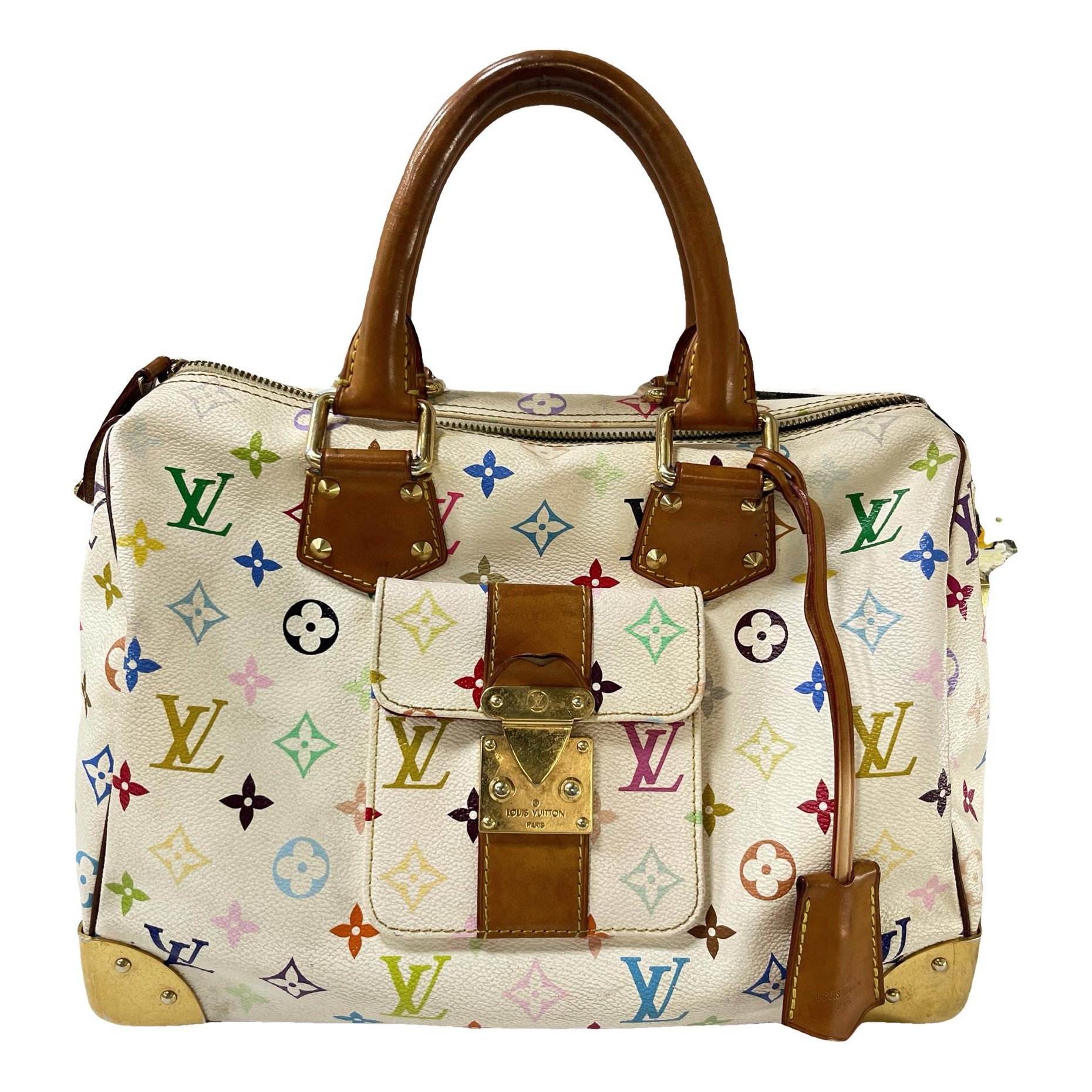 Speedy leather handbag