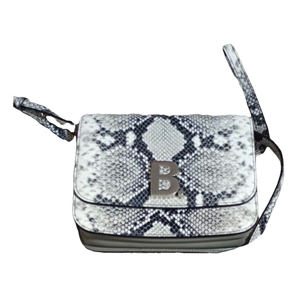 Balenciaga B leather crossbody bag