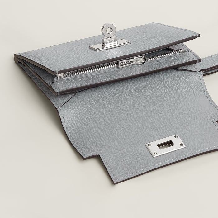 Gris Pantin Kelly Pocket Slim Wallet